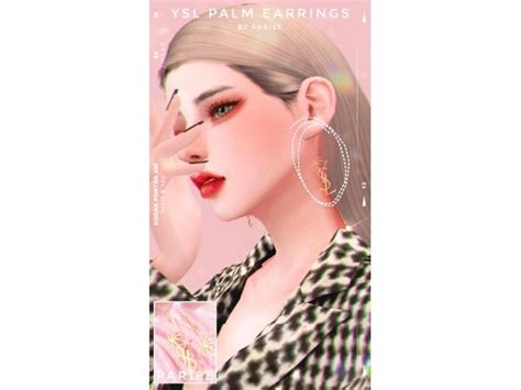 sims 4 ysl earrings|YSL PALM EARRINGS .